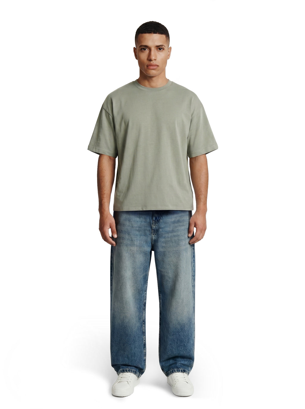BOXY FIT GREEN BASIC