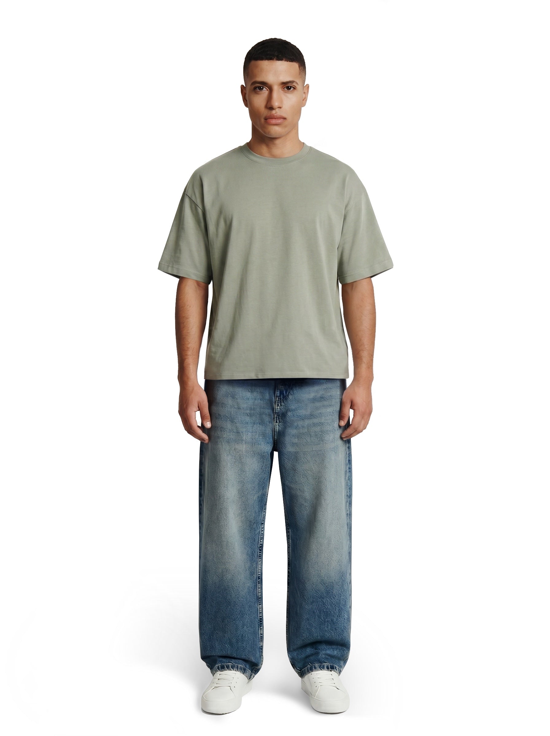 BOXY FIT GREEN BASIC