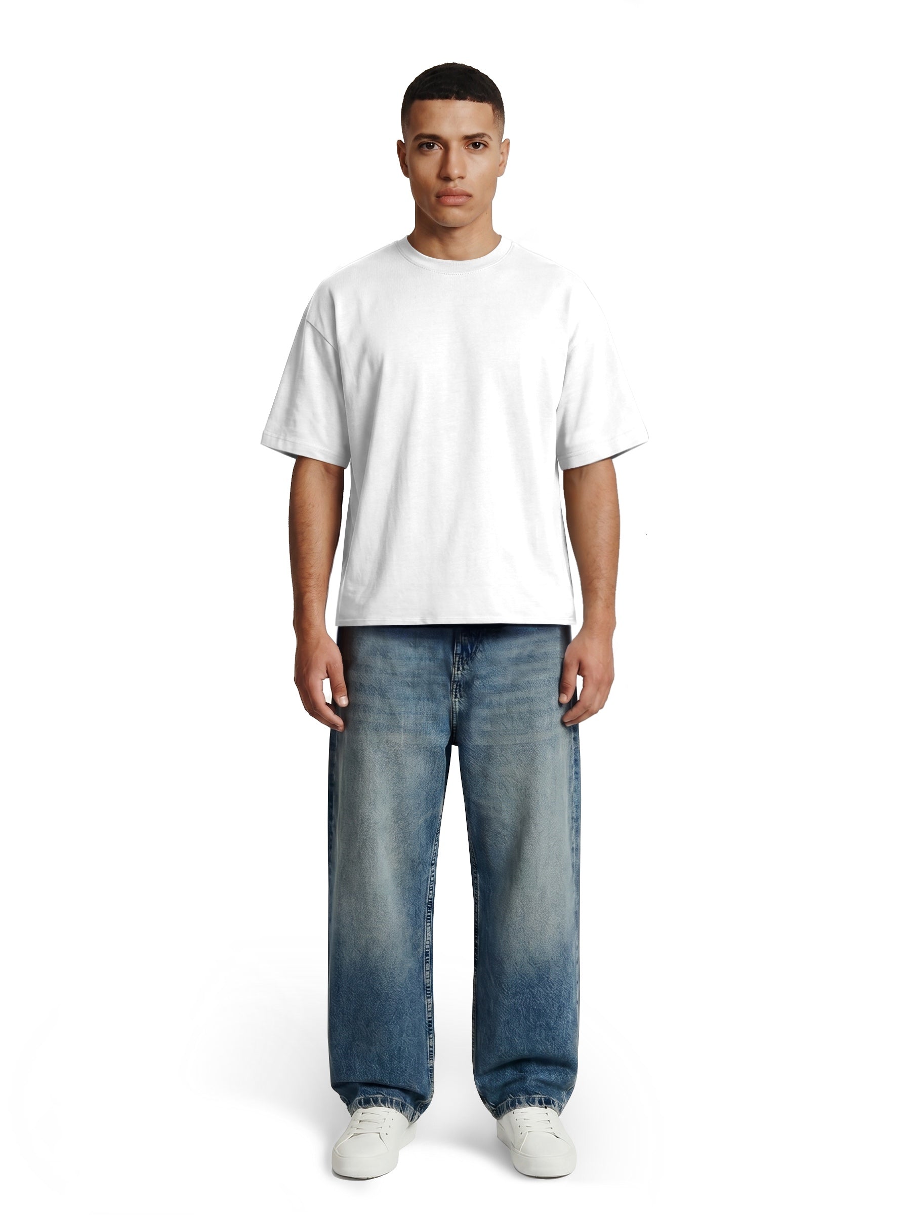 BOXY FIT WHITE BASIC
