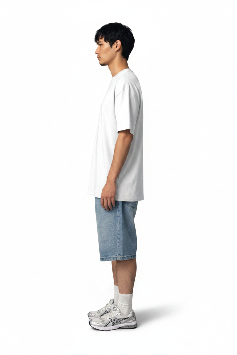 OVERSIZED WHITE BASIC